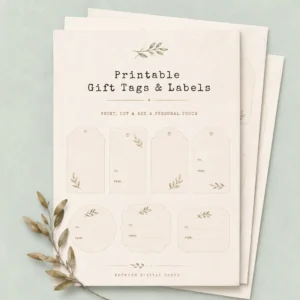 Printable Gift Tags & Labels